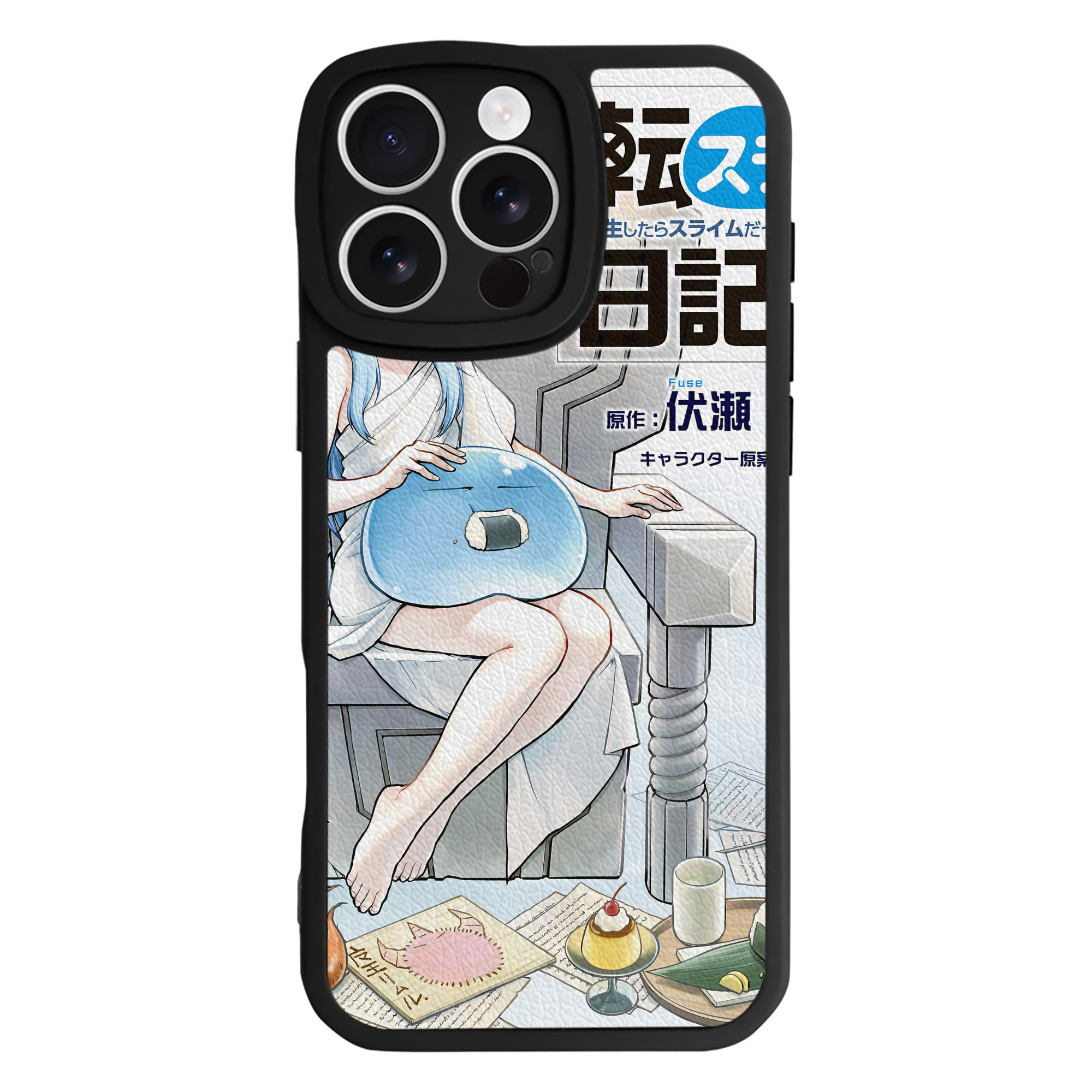 （画像用） 転スラ Regarding Reincarnated to Slime 【iPhone 16シリーズ対応】シリコンスマホケース（レザー調） 材質：シリコン